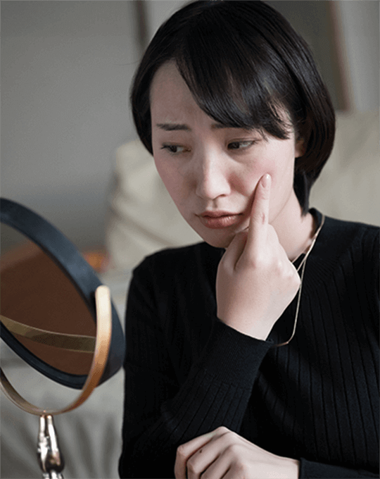 皮膚黯淡、沒有光澤